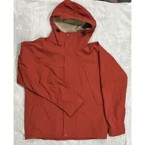Uniqlo Mountain Parka Men’s M Terracotta Clay Color Hooded Light Weather Gear